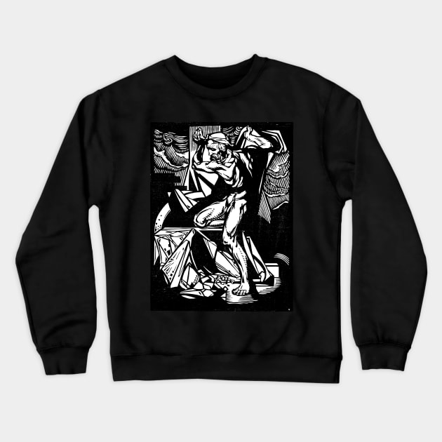 Samson Destroys The Columns Of The Temple Crewneck Sweatshirt by the gulayfather